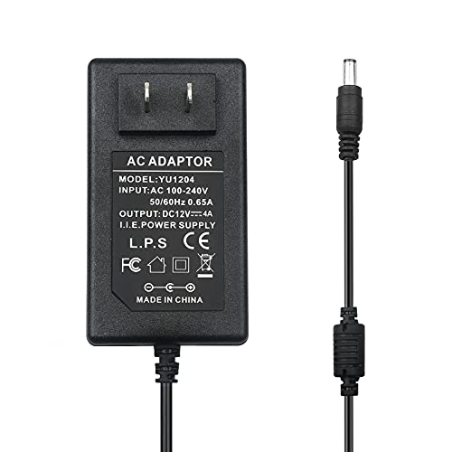 LeTaoXing AC 100-240V 50/60Hz to DC 12V 4A Power Supply Charger