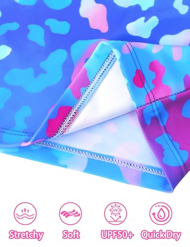 Image of Girls Rash Guard Swimsuit Two Pieces Adorable Swimswear Quick Dry Bathing Suit Long Sleeve