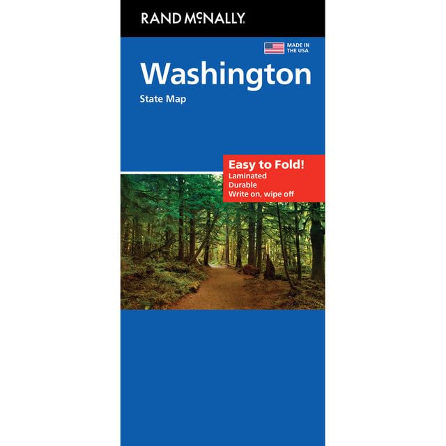 Rand McNally Easy to Fold: Washington State Laminated Map