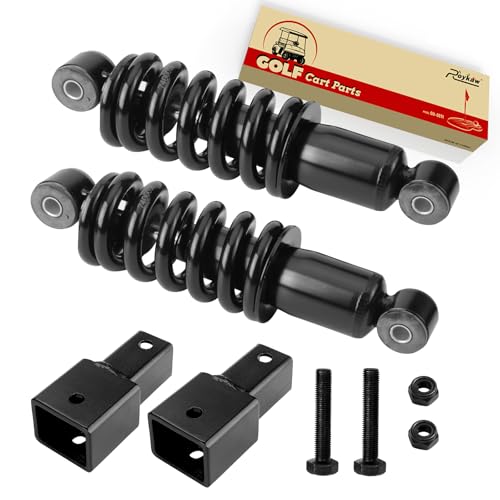 Roykaw Heavy Duty Rear Shock Absorbers Assembly Kit Compatible with Yamaha G29 Golf Cart Gas & Electric Models, Replaces #JR6-F2210-00 by Roykaw - Used condition - US$49.55