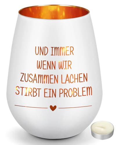 Blumuze Geschenke für Freundin, Valentinstag für ihn sie Windlicht Aus Glas Teelichthalter Geschenke für Beste Freundin Frauen, Beste Freundin Geburtstagsgeschenk,Geburtstag Geschenk für Freundinnen