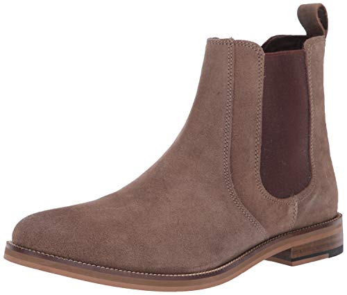 Crevo Men's Denham Chelsea Boot, Brown Suede, 13 M US