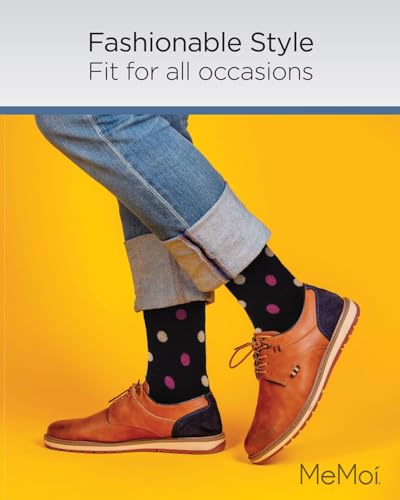 MeMoi Dotted Cotton Blend Crew Sock 3 Pack4