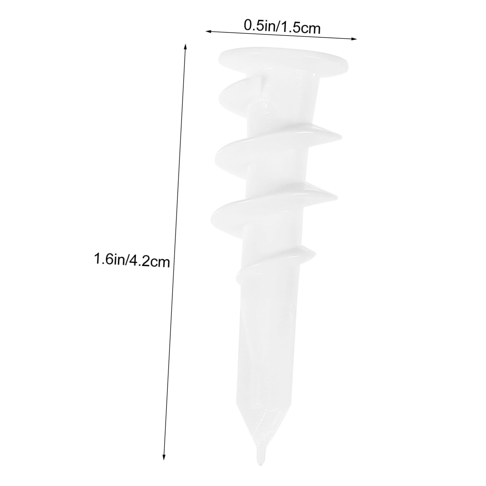 PRETYZOOM 100pcs Expansion Screw Hollow Plaster Wall Plugs Plasterboard Plugs Anchor Plasterboard Screws Drywall Fix Wall Hole Plasterboard Fixing Screw Home Hardwares Parts Nylon White