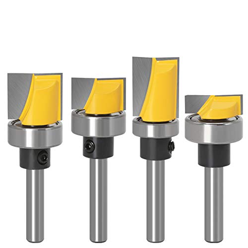 Wolfride 4Pcs Hinge Router Bit Set