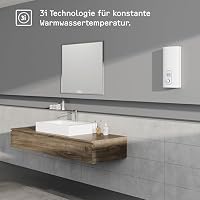 STIEBEL ELTRON Elektronischer Durchlauferhitzer DEL 18/21/24 Plus, gradgenaue Wunschtemperatur, LCD Display, ECO-Modus, 236739 – Ansicht 2