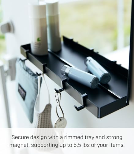 Miroir magnétique antichute de clés avec étagère compacte - 7