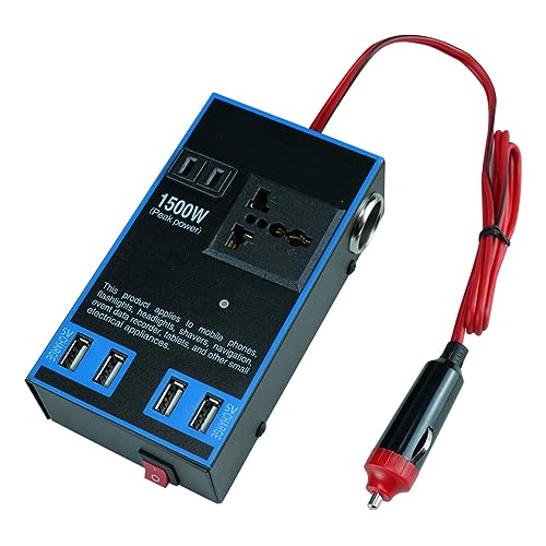 Onduleur 12V Vers 220V Pour Voiture - 150W - Double Port USB - Pour Ordinateur Portable, Camping, Road Trip