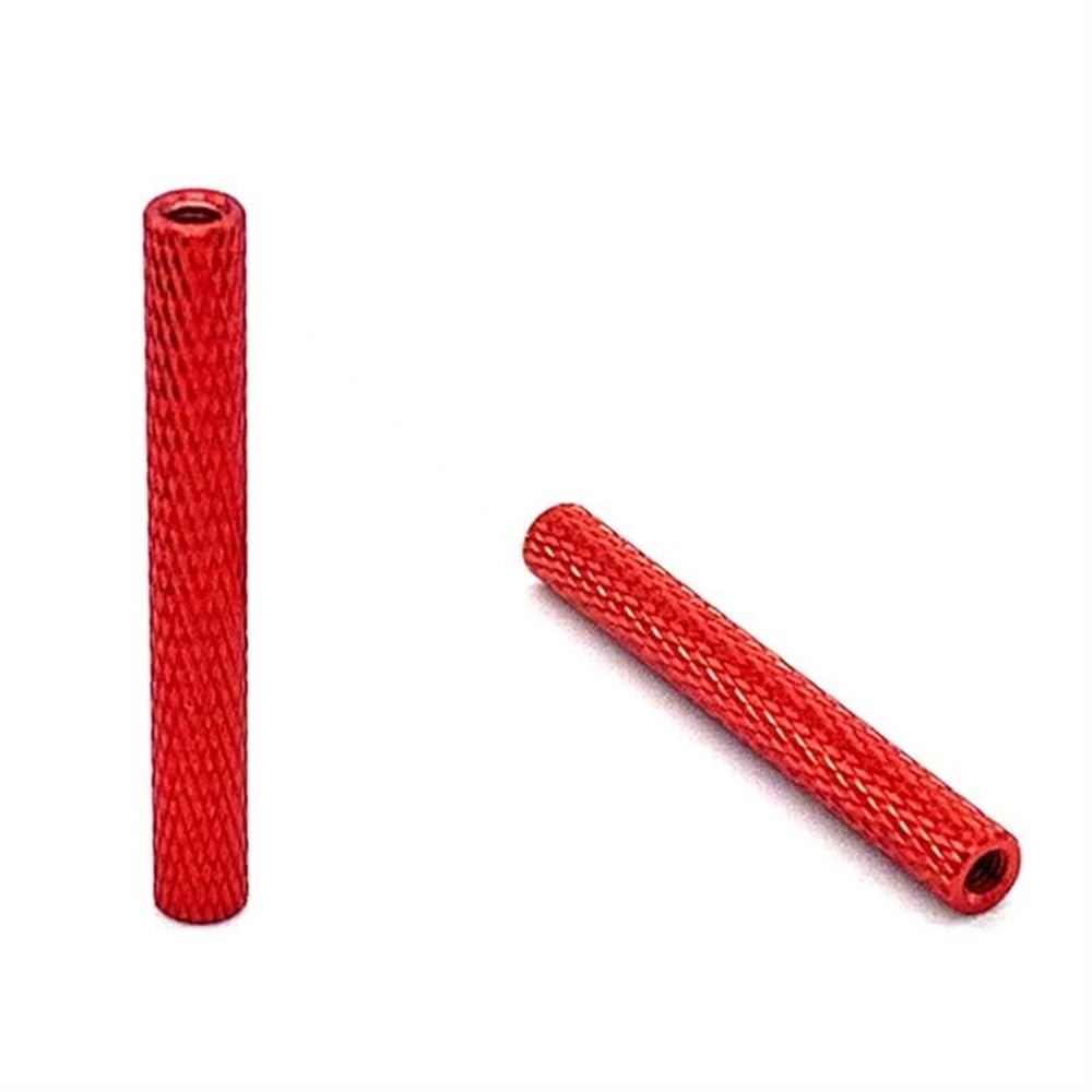 10 szt. Aluminiowa podkładka dystansowa M2, radełkowana kolumna gwintowana 15-30 mm(Red,23mm)