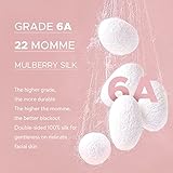 LitBear 100% Mulberry Silk Eye Mask for Sleeping, 22 Momme Silk Sleep Mask for Women and Men, Face-Hugging Padded Blackout Eye Cover for Side Sleeper with Adjustable Band, Pink - Image 7