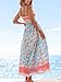 CUPSHE Women's Maxi Dress Ditsy Floral Smocked Summer Sundress Sleeveless Ruffled Spaghetti Straps Long Beach Formal Dress Mint Floral, XS