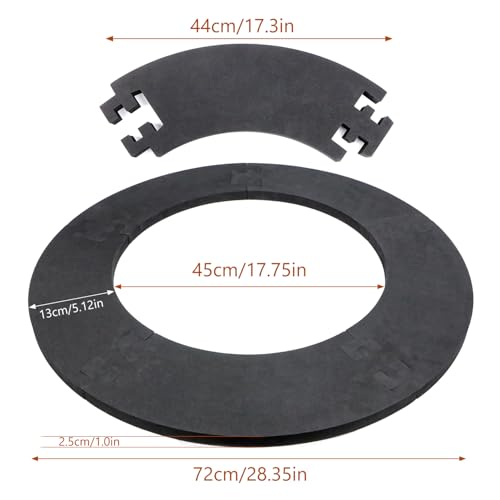 imatenn Dartboard Surround, EVA Dart Board Surround Ring, 5pcs Darts Surround Ring, Dart Board Wall Protector fits 18in 45cm Standard Dartboards, Darts Backboard Protection for Home Office Club - 5