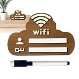 WLAN-Schild für Gäste, WLAN-Porter mit Marker, WLAN-Board für Gäste, wiederverwendbar, löschbar, drahtloses Netzwerk, Wanddekoration, für Lesesaal, Restaurant