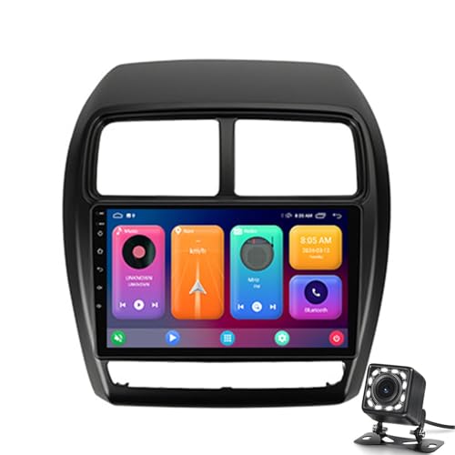Keoaiob Android 14 Auto Stereo 9-Zoll-Touchscreen-Auto-Audio Für Mitsubishi ASX 2016-2022 GPS-Navigation Mulitmedia Video Player Mit Drahtloser Carplay, Android Auto, SWC, Dsp, Bluetooth(Color:M100S)