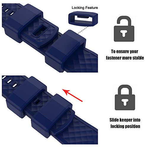 Ritche 24Mm Silicone Watch Band Quick Release Rubber Watch Bands For Men Women #TOP3