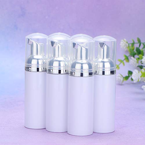Lurrose 6pcs Criativo 50ml Pump Bottle Dispenser Home Travel Bubble Making Bottle (Branco, Cabeça de