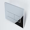 Geberit Sigma Replacement Flush Plate, Dual Flush Button for Sigma 01/20/30/50 UP300 UP320 Cisterns (Chrome)