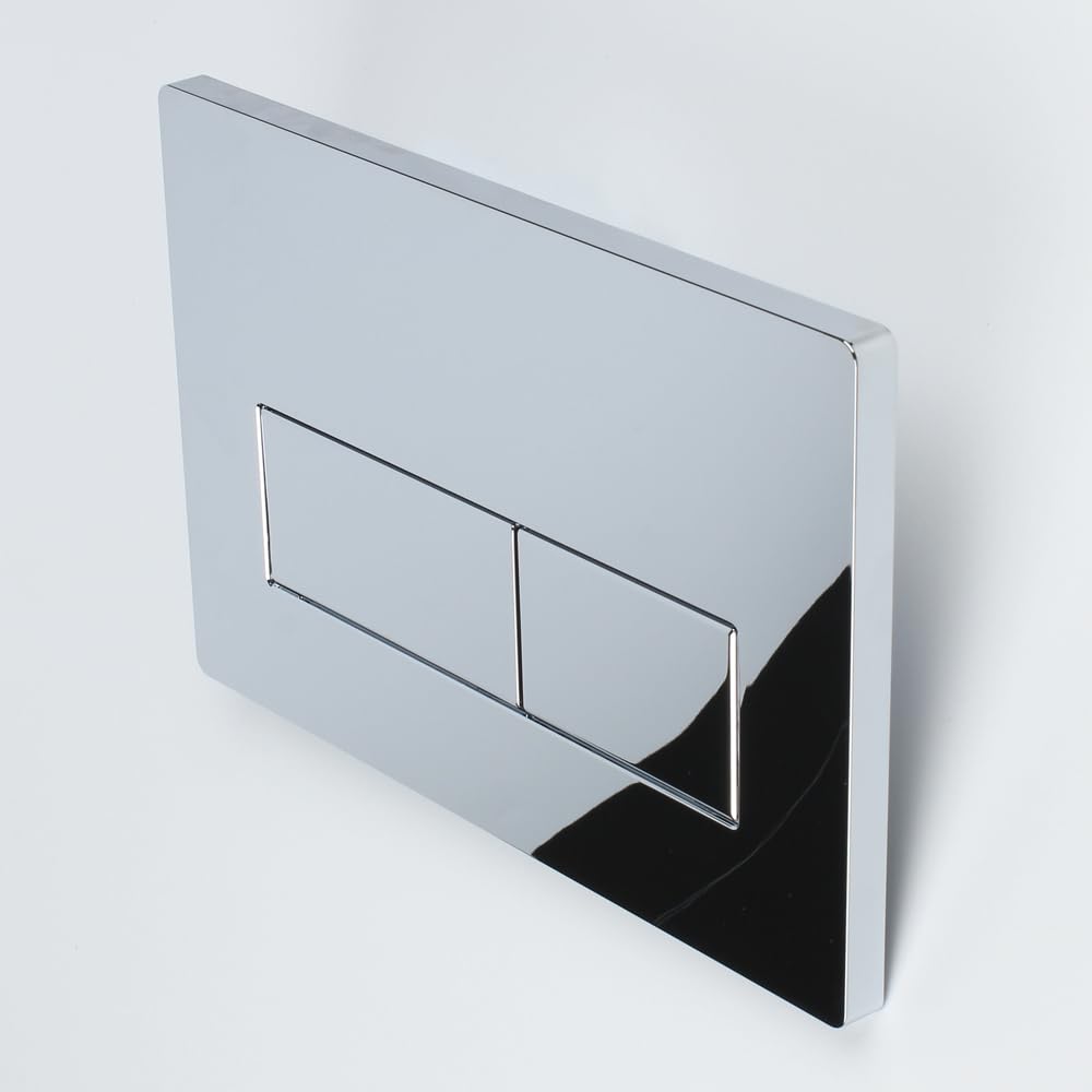 Geberit Sigma Replacement Flush Plate, Dual Flush Button for Sigma 01/20/30/50 UP300 UP320 Cisterns (Chrome)