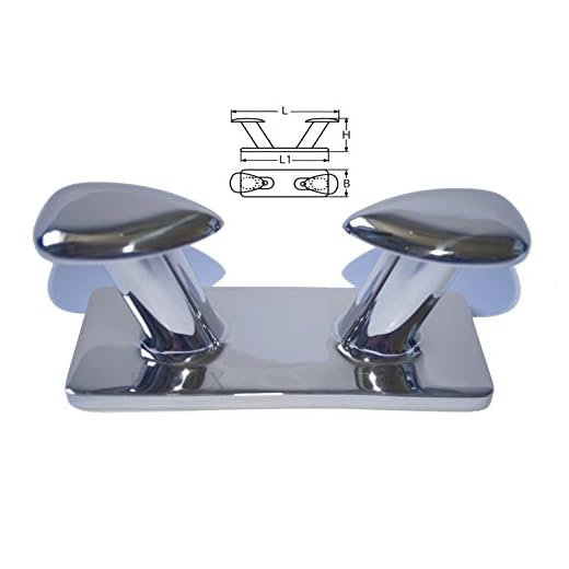 Bitte di ormeggio rastremato Acciaio Inox 316 - A4 Lunghezza 160 mm