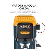 Ariete 1399 Espressomaschine Light Aquamarine, für Pulver und ESE-Pads, 1300 W, Fassungsvermögen 1,1 l, 15 bar Druck, Filter 1, 2 Tassen und ESE-Pads, Cappuccino, grün – Ansicht 3