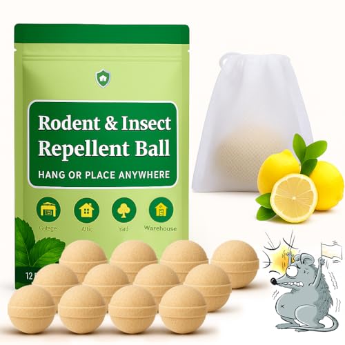 Rodent and Insect Repellent Moth Balls, Rats and Squirrel Repellent for Indoor and Outdoor,