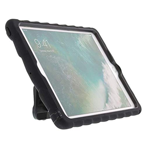 Gumdrop Hideaway Case with Kickstand for the Apple iPad 9.7 (6th and 5th Gen) Tablet for K-12 Students, Teachers and Kids - Black, Shock Absorbing, Rugged, Extreme Drop Protection