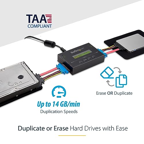 StarTech.com 1:1 SATA Duplicator & Eraser