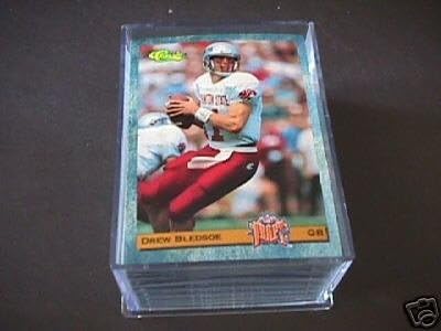 1993 Classic Football Cards Draft Picks Set of 100 Cards (Jerome Bettis & Drew Bledsoe Rookie Cards)