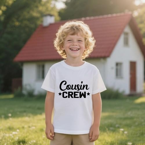 Cousin Crew Shirts for Kids Classic-Crewneck Cotton Tee for Ages 2-7 Years4