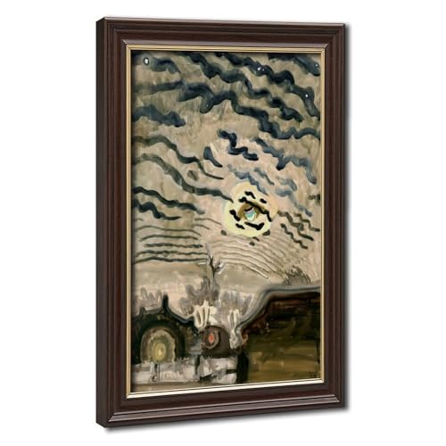 Poster ciel nocturne Charles Burchfield 20x30 cm avec cadre suspendu