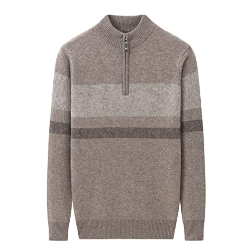 Pull cachemire homme demi-fermeture éclair douceur hiver