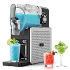 Slush Maschine – 2,5 L Slushie Maschine, kein Eis nötig, mit LED-Display, 6 voreingestellte Programme für Margaritas, Frappés, Milchshakes und Softeis, Ein-Knopf-Bedienung