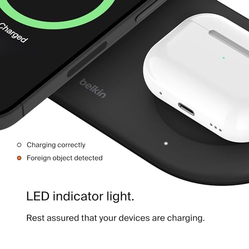 Belkin Qi2 15W 2 in 1 Wireless Charging Pad with USB-C Port - image 6