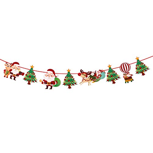Eleusine 2,8 m Weihnachtsgirlande Ammer Flaggen Weihnachten Weihnachten Thema Briefe Home Market Mall Dekorationen Party Banner Dekor (Stil 1) Cover