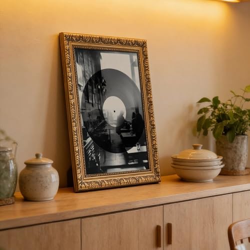 Poster vinyle Café noir et blanc double exposition 40x60 cm - 6