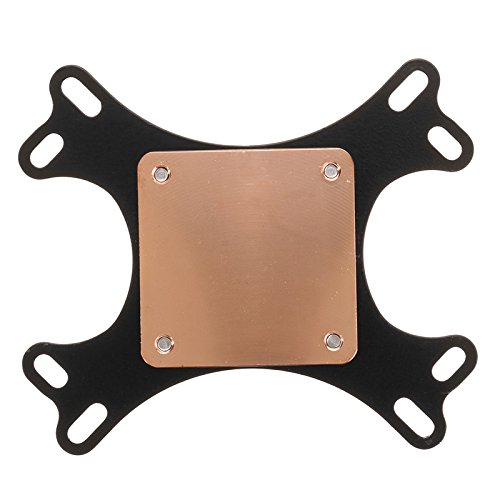 Ochoos 50mm Copper Base CPU Water Cooling Block Waterblock with 2 Pagodas for AM4