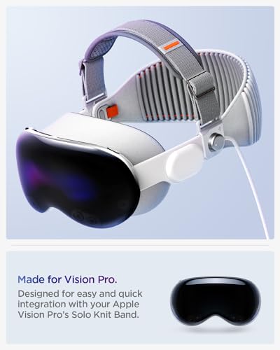 Spigen DR210 Padded Head Strap Designed for Apple Vision Pro HeadStrap - Charcoal Gray - Image 3