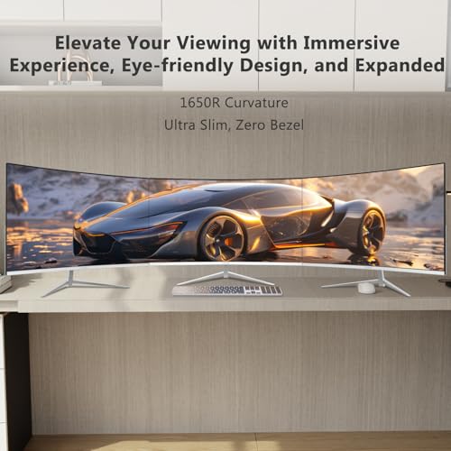Image of Z-Edge 24-inch Curved Gaming Monitor, Full HD 1080P 1920x1080 LED Backlight Monitor, with 100Hz Refresh Rate and Eye-Care Technology, U24C 178 Wide View Angle, DP+HDMI