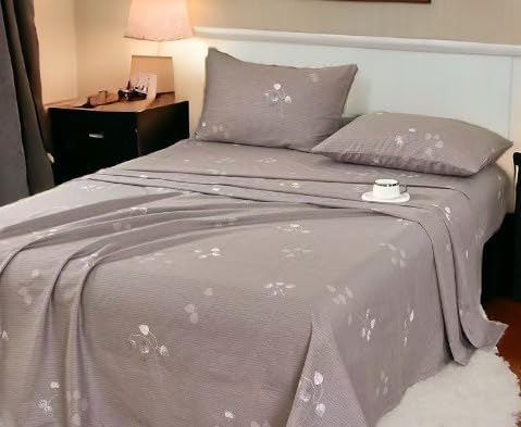 Essina Juego de sábanas tamaño King, 4 piezas de sábanas de bolsillo profundo, algodón de 620 hilos, juego de sábanas de color verde pistacho,