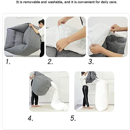 dtkmkj Lazy Couch Sitzsack Tatami Single Fabric Sofa Bequemes Einfaches Stuhlkissen Unabhängiges Liner Abnehmbar… – Bild 7