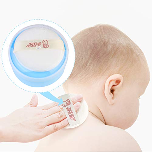 PIXNOR Caixa de Sopro de BebÃª Caso de PÃ³ Vazio Maquiagem PlÃ¡stica Kit de Viagem CosmÃ©tico Blush