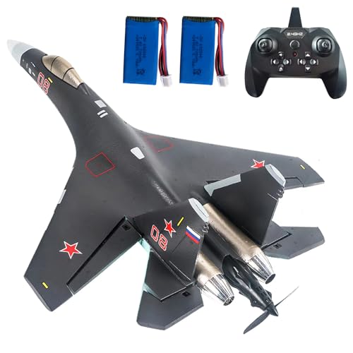 PLRB TOYS RC Plane Remote Control Airplane RTF 4CH Brushless Tail Motor 3D / 6D Stunt Function SU35...