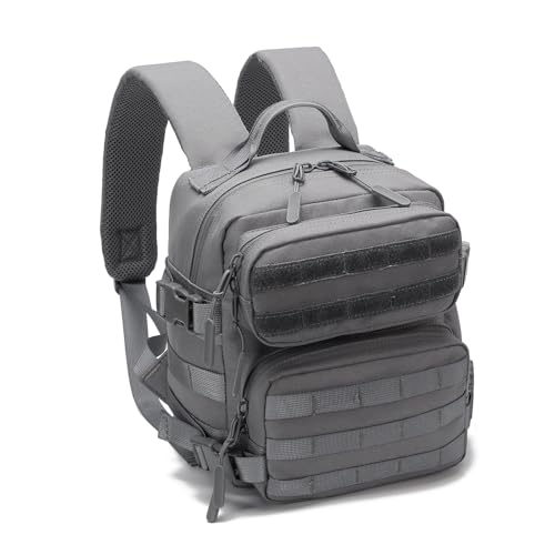 Image of 9L Mini Backpack for Men and Women, Small Backpack for Gym Hiking Travel Sports Running (Gray)