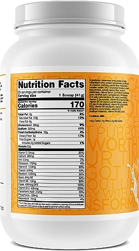 TransformHQ Meal Replacement Shake Powder 28 Servings (Orange Cream) - Gluten Free, Non-GMO - Image 5