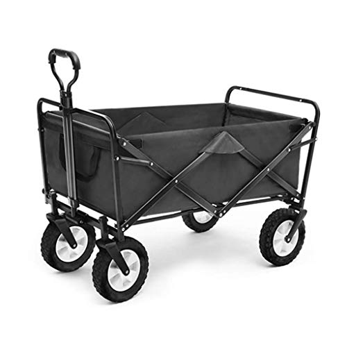 Carrello da giardino pieghevole resistente, versatile per uso esterno, capacità 80 kg, leggero, ideale per giardinaggio, shopping e lavori in giardino