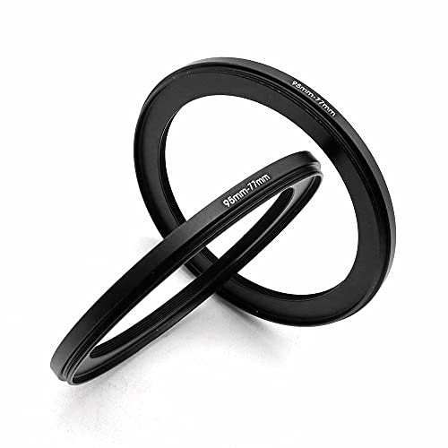 95 To 77Mm Metal Step Rings, 95Mm To 77Mm Step Down Ring Filter Ring Adapter For 95Mm Camera Lens & 77Mm Uv Cpl Nd Filters Hoods Caps Lingofoto #TOP1