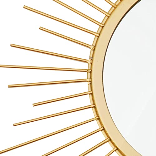 Uaussi 3 Pack Metal Mirrors For Wall Sunburst Wall Mirrors Home Décor Decorative Hanging Wall Art For Living Room Bedroom Entryway  thumb #1