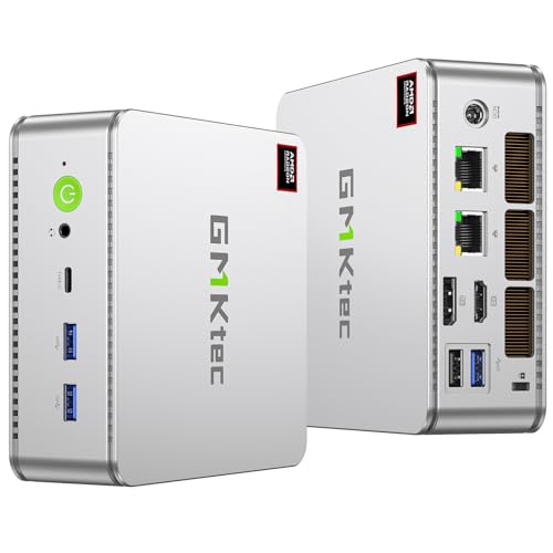 GMKtec ミニPC DDR5 USB 3.0 HDMI GMKtec K8 Gaming Mini PC, AMD Ryzen 7 8845HS, Windows 11 Pro