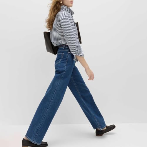 Image of Marks & Spencer Wide Leg High Waisted Jeans