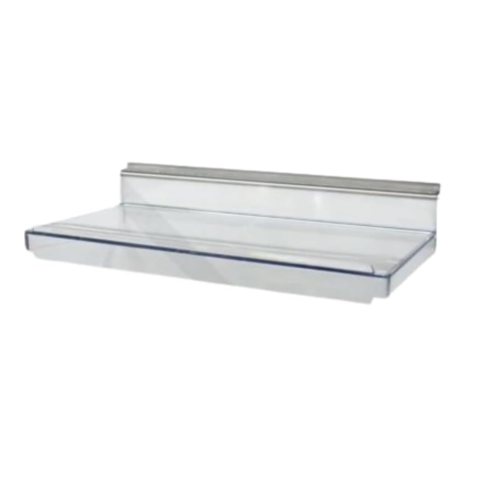 ACRYLIC SLATWALL SHELVES SHOE DISPLAY CLEAR SHELF RACK SHOP FITTINGS with LIP (25)